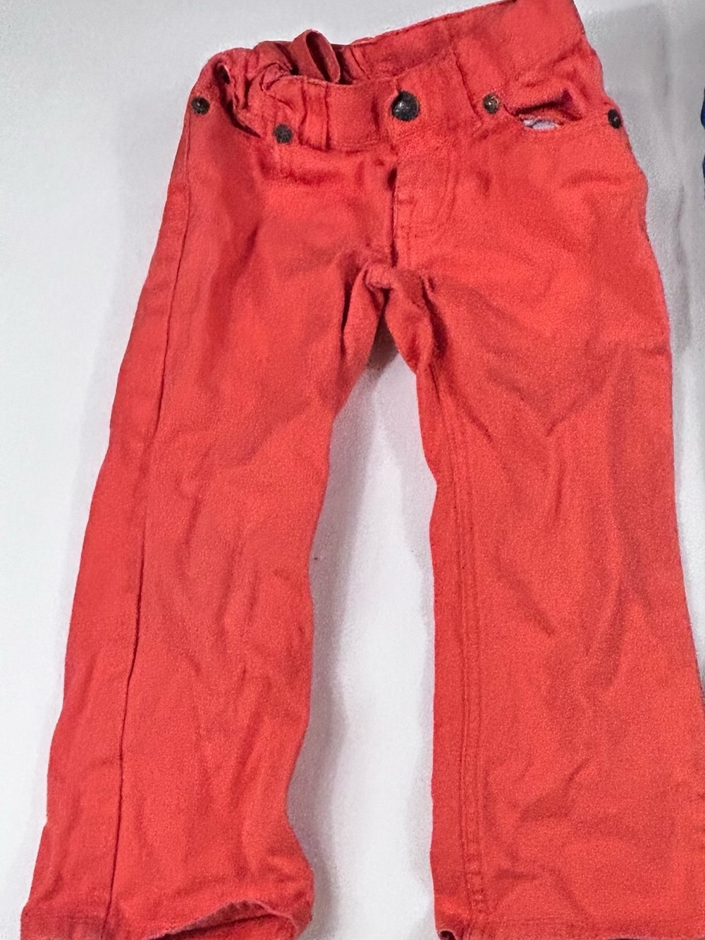 Polo Ralph Lauren Toddler Boys Orange Jean Pants Size 3T Adjustable Waist
